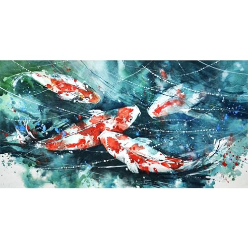 Peinture sur toile poisson Koi et affiches impressions étang de lotus