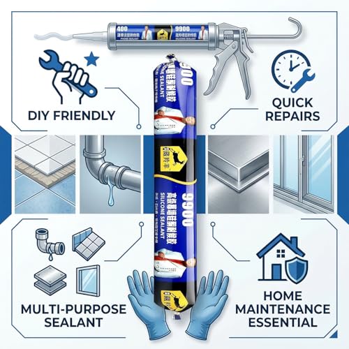 BELLOX ENTERPRISE Bellox 750gm Waterproof Silicone Sealant, Fast - Image 7