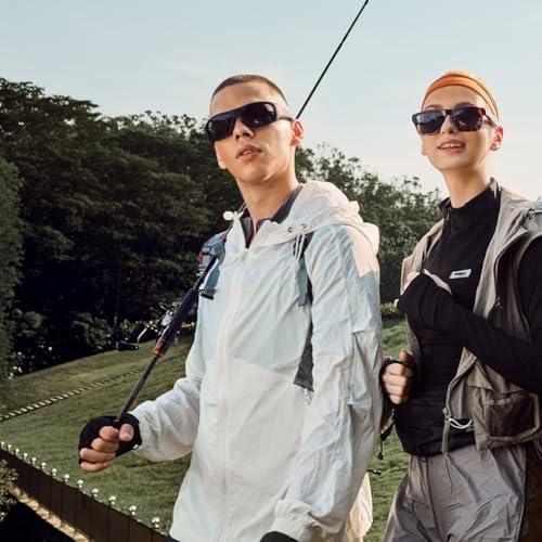 Image of OhO Smart Glasses,Polarized Sunglasses with Bluetooth Speaker,Athletic /Outdoor UV Protection and Voice Control,Unisex
