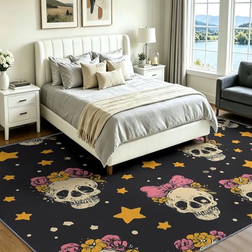 Alfombra pequeña de 60x90 cm gótica lavable para interior y pasillo 8