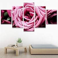 SIGNWIN 5 Panel Canvas Wall Art Flora Snapshot for Home Decorations Ready to Hang - 60