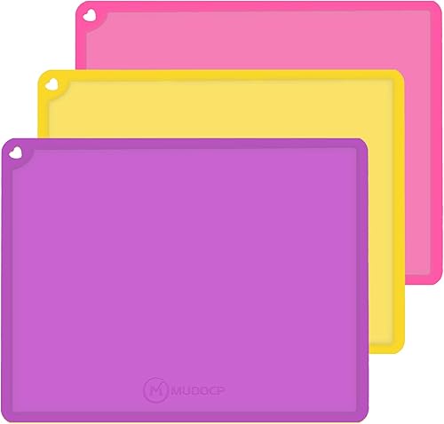 Manteles individuales de silicona para niños y bebés, manteles individuales portátiles antideslizantes para mesa de comedor, resistentes al calor,