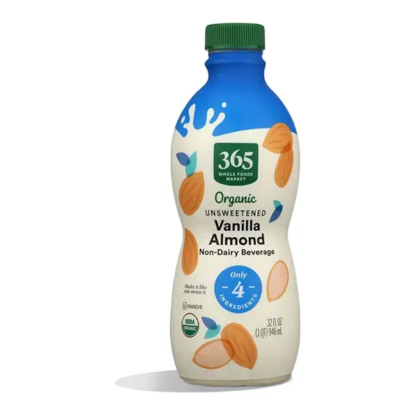 365 by Whole Foods Market Organic Vanilla Unsweetened Almond Beverage, 32 FZ 1