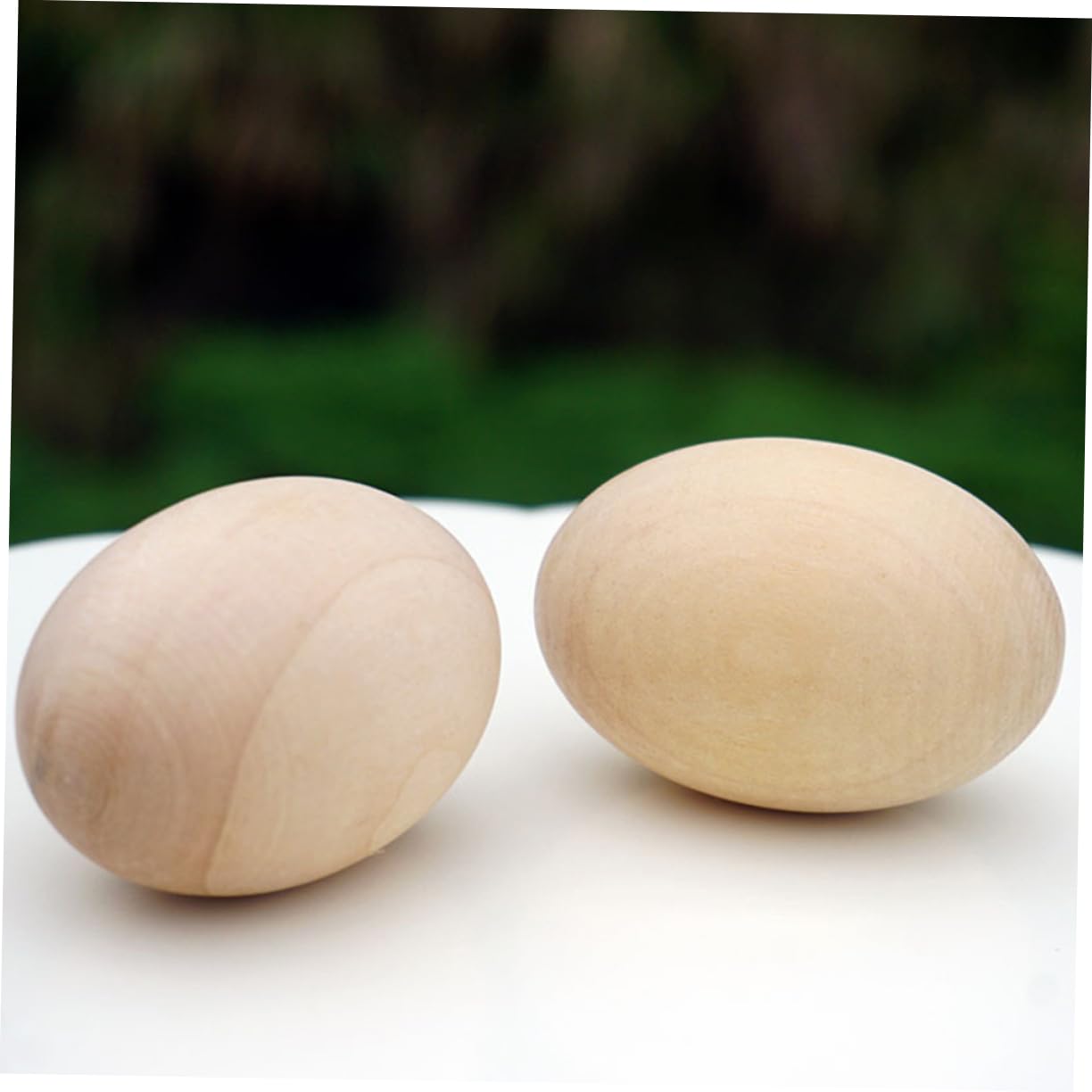 TOYANDONA 14sätze Holz Ostereier Mit Ständern Unbemalte Holz-eier Für Kreative Projekte Für Bastelarbeiten Zu Ostern Und Mehr