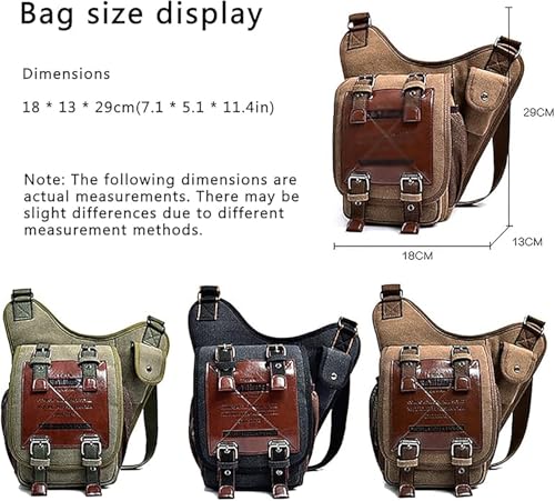 Canvas Messenger Bag Sling Bag Cross Body Bag Shoulder Bag Crossbody Shoulder Tool Pouch for Men Women4