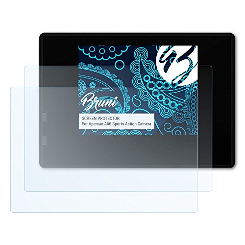 Bruni Película Protectora para Apeman A66 Sports Action Camera Protector Película, Claro...