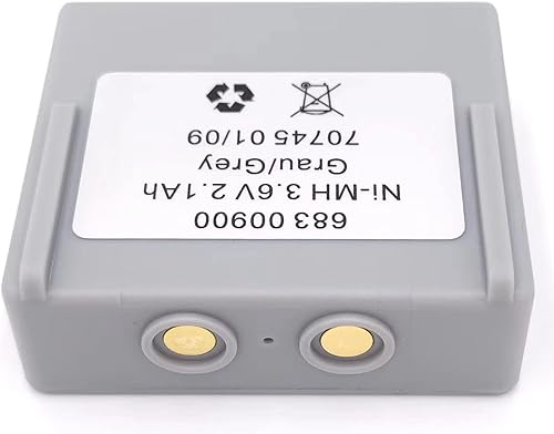 Miniatura 2 de Batería de 3.6V Ni-MH 2100mAh 2.1Ah 68300900 para HETRONIC 683 00900 Batería de control remoto nuevo, gris y gris