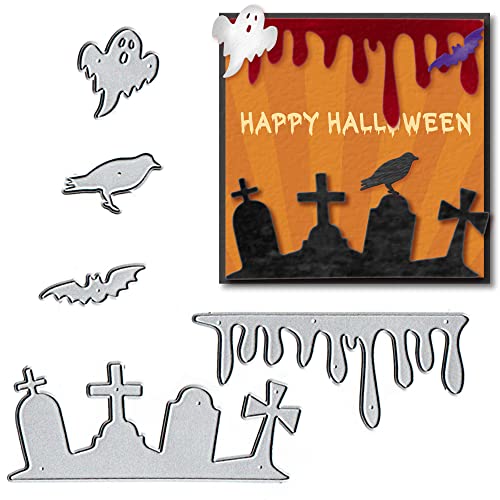 Halloween Ghost Bats Die Cuts for Card Making
