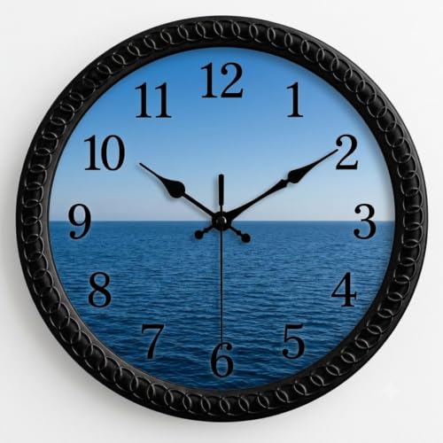 Image of Wall Clock for Living Room Stylish | Clock for Home | Wall Clock for Hall | Wall Watch for Living Room (Blue Aqua)