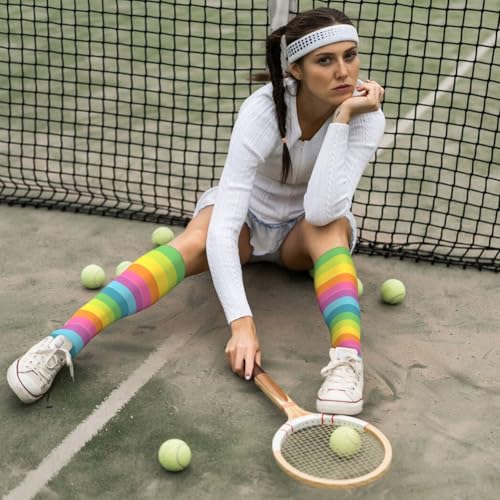 Image of Knee High Socks for Women Girls Fashion Women's Festival Stockings for Casual Running Work Travel