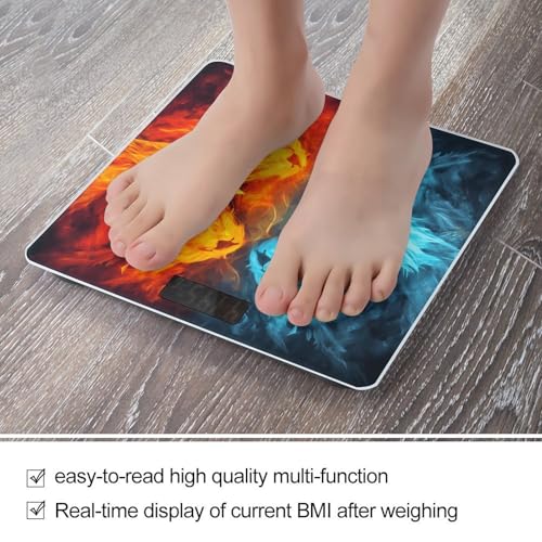 Báscula digital Fire Vs Ice Art para baño y cuerpo miniatura 5