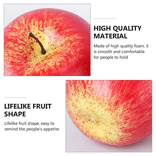 Aboofan JZH1650PU5028OZPW48CW Foam Fruit Statue Dining Room Table Decor Fake Fruit Model Simulation Fruit Set Artificial Apples Display Prop Home Wedding Showcase Decorations Red Table Top Decor thumb #6