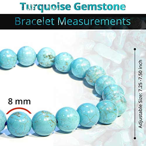Image of ANAYA AGATE Healing Crystal Bracelet for Women and Men - 8mm Round Beaded Bracelet for Men and Women - Unisex Stretchy Gemstone Bracelet for Healing and Protection