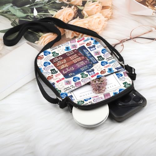 POFULL Book Lover Gift Booklish Merch Romance Book Inspired Crossbody Bag3