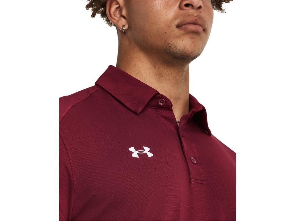 Under Armour Tech - Polo técnico deportivo de hombre., blanco (Cardinal-white), XX-Large