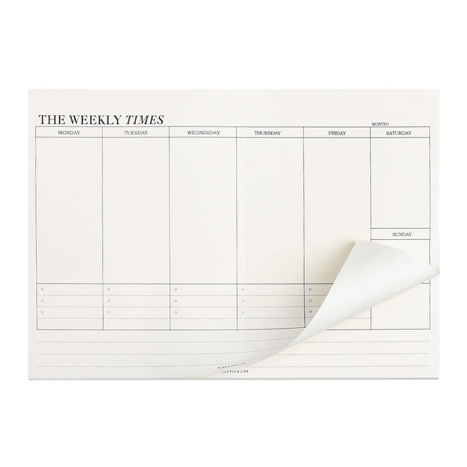 Buy Weekly Planner Pad, 60 Sheets B4 Weekly to View Planner Week to Do List Habit Tracker