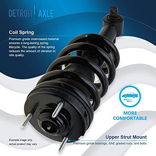 Image of Detroit Axle - Front 10pc Suspension Kit for Chevy Avalanche Tahoe Suburban GMC Sierra Yukon XL 1500 Cadillac Escalade ESV EXT, Struts Tie Rods Sway Bars Lower Ball Joints Replacement