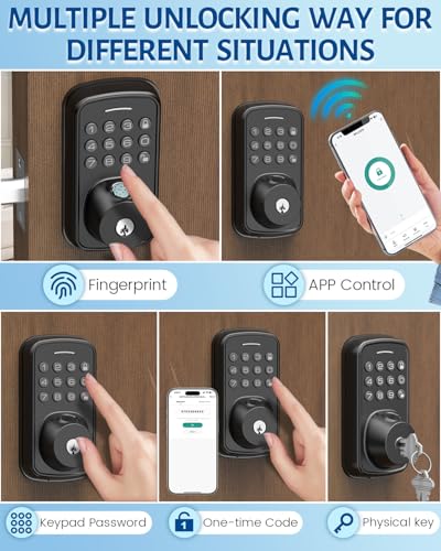 Smart Biometric Front Door Lock with Camera