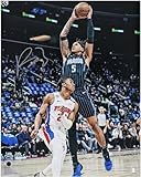 Paolo Banchero Orlando Magic Autographed 16" x 20" Dunk Vs. Detroit Pistons Photograph - Autographed NBA Photos
