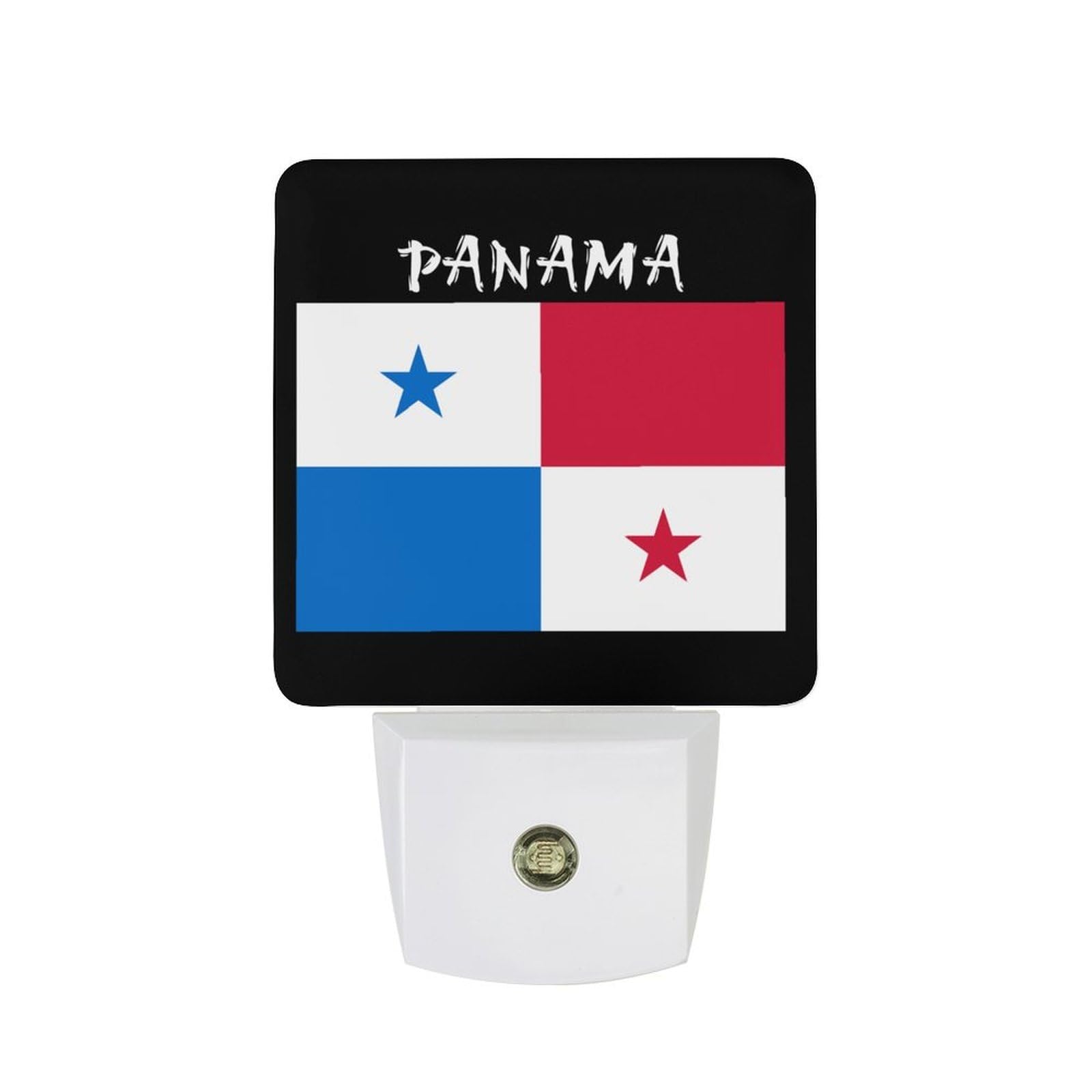 Nqrxadcrt Style Flag Of Panama Night Light Plug In Wall Lights Bedside Lamp Bedrooms Home Hallways Decoration