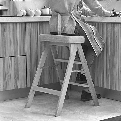 Taburete plegable de 3 peldaños para cocina y silla de escalera de hogar 6
