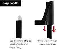 Vista 6 de 3DLASERSLAB Kit de montaje en pared para control sin daños para Xbox One (paquete de 4, negro), Microsoft, fácil instalación, tira de comando 3M