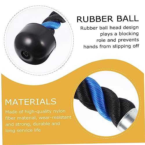 Cuerda para tríceps de nylon con giro fluido HEMOTON para polea de gimnasio 3