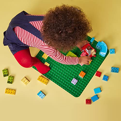 Image of LEGO DUPLO Green Building Plate 10980 Build-and-Display Baseplate Toy for Preschoolers Aged 18 Months and up