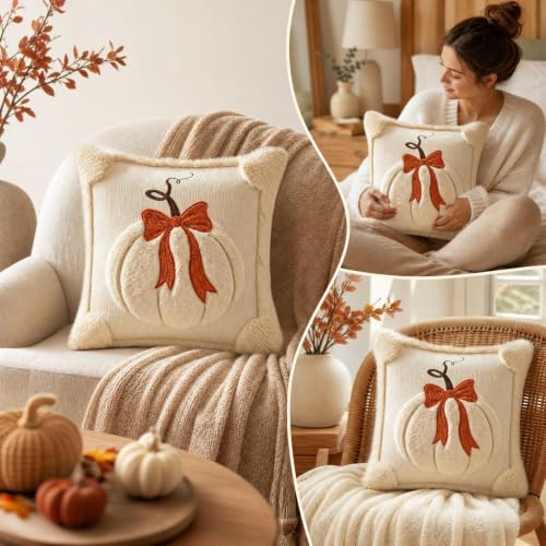 fall decor Throw Pillow for couch Halloween Pumpkin Pillow with Pillowcase - image 6