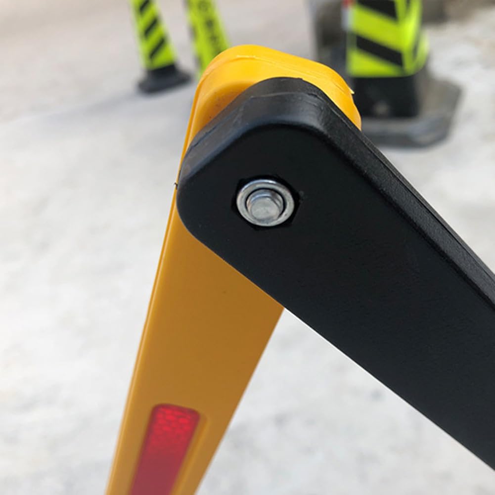 Genérico Barrera de Seguridad portátil y Extensible - Valla de tráfico retráctil rellena de Agua, Barrera de plástico para Exteriores para Control de multitudes y Seguridad - Roja, Ideal para Eventos