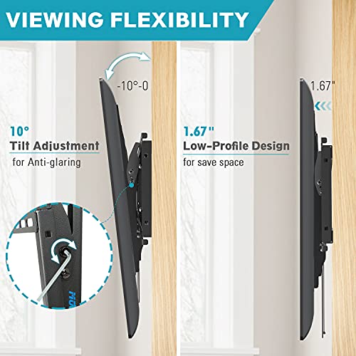 MOUNTUP UL Listed TV Wall Mount, Tilting TV Mount Bracket for Most 37-75 Inch Flat Screen/Curved TV Low Profile Wall… - Image 3