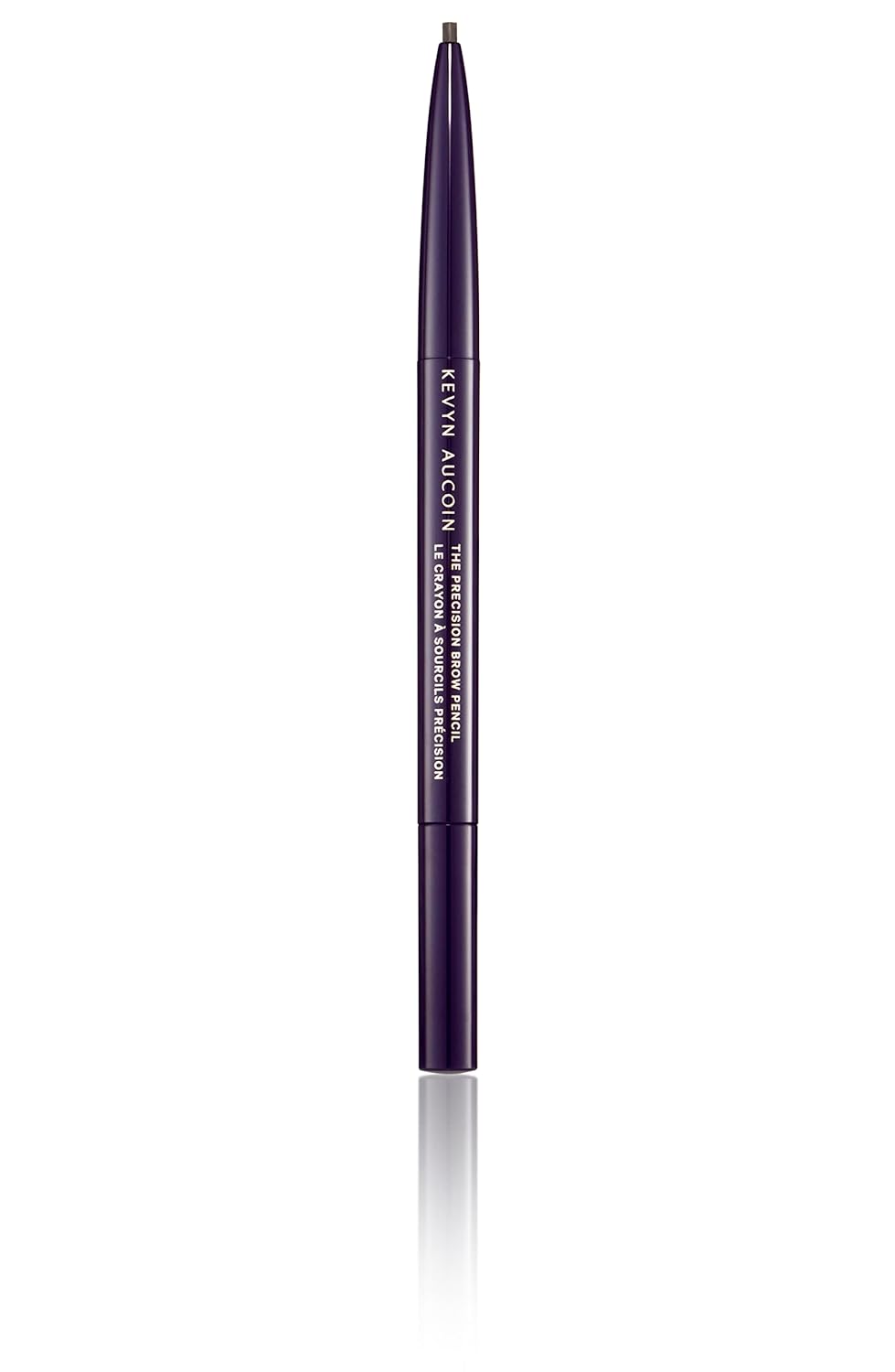 Kevyn Aucoin The Precision Brow Pencil, Dark Brunette: Ultra slim, thin and strong. Retractable plus spoolie brush. Pro makeup artist go to. Sculpt, define and shape eyebrows. Stay put, smudge-proof. - Image 2