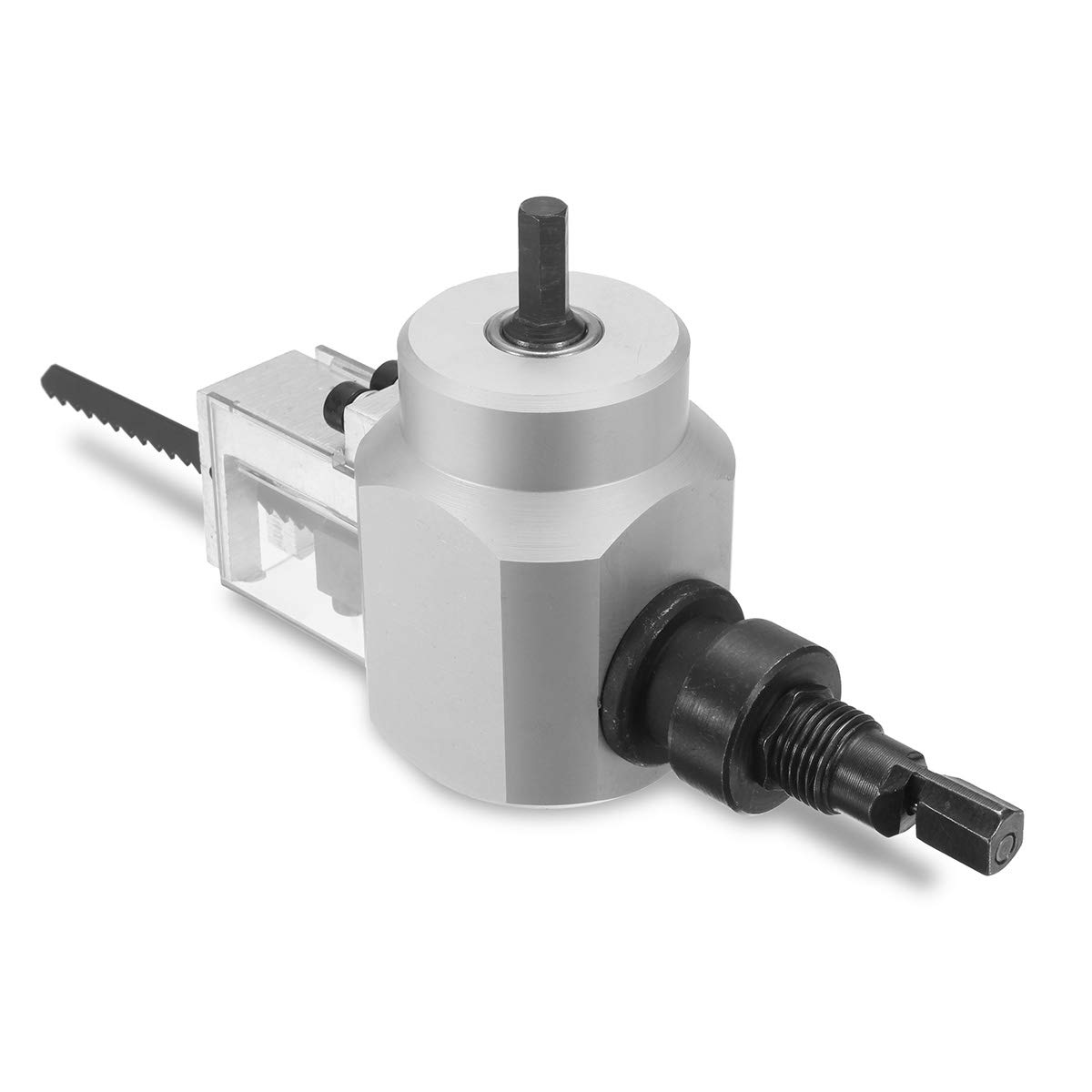 CCChaRLes Cortador De Doble Cabezal De Chapa De Metal Con Caja De Metal Yt-180A Herramienta De Sierra De Corte Accesorio De Taladro Eléctrico