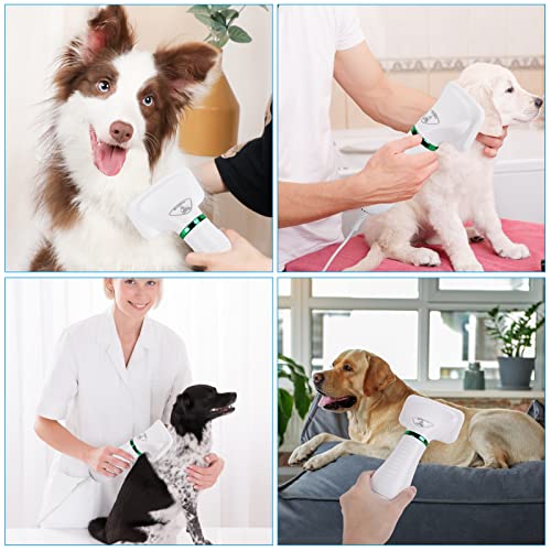 Image of Dog Hair Dryer,2 in 1 Pet Hair Dryer with Slicker Brush,Dog Blow Dryer with 2 Adjustable Heat Setting Dogs Bath Brush for Grooming Small Medium Dogs Cats