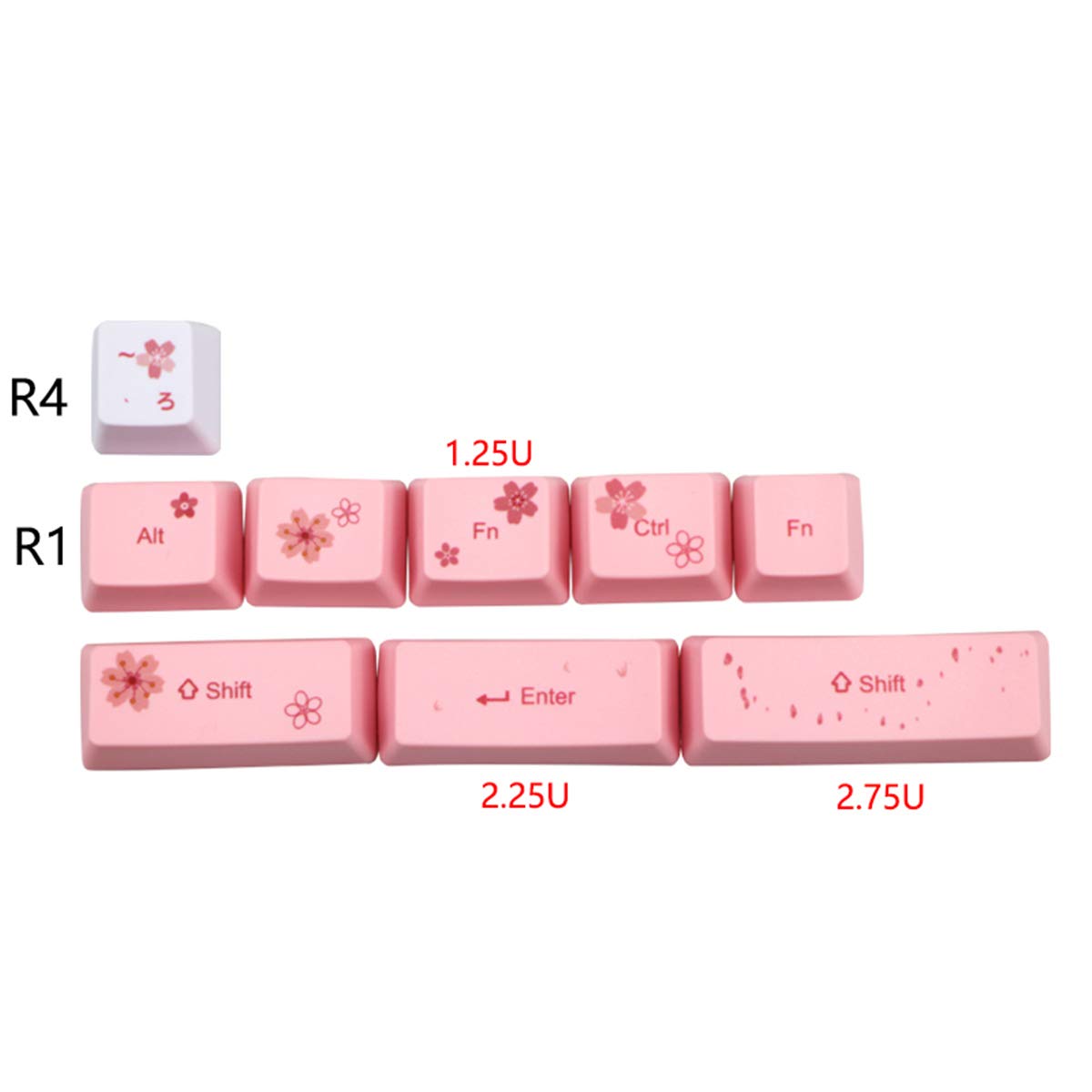 GSK keycaps 旧正月 Amazon.com: 60% PBT Keycaps Set Sakura Japanese OEM for MX