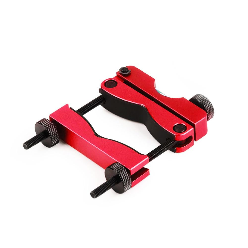 Scope Leveling Tool Kit, 25.4/30mm Scope Mounting Level with 2 Magnetic Universal Level Bubbles (Red)