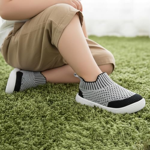 Image of MORENDL Baby Toddler Walking Socks Non-Slip Breathable Unisex Casual Sneakers