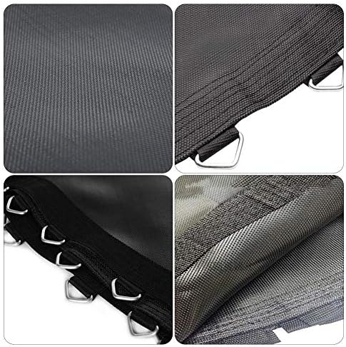 Round Fitness Trampoline Jumping Mat - Durable Elastic Pad with Triangle Buckles, Perfect for Indoor & Outdoor Exercise, Trampoline Accessories for Kids & Adults