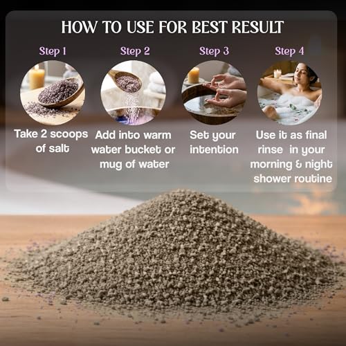 Image of Sage & Patchouli Bath Salt 200g Aura Cleansing Bath Soak for Stress Relief & Energy Purification | Aromatherapy Bath Salt for Relaxation, Meditation & Spiritual Healing Ritual
