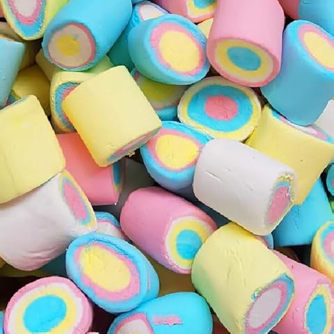 1kg Rainbow Circle Marshmallows by Aladdins Sweets Cover
