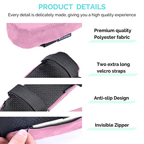 EcoLifeDay Chair armrest Cushions Elbow Pillow Pressure Relief armrest Pads 2-Piece Set of Office Chair armrest Gaming Chair armrest with Quick Rebound Sponge