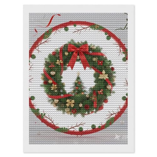 Kit d'art diamant adultes contre le stress décoration Noël BWQMNT
