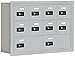 Salsbury Industries 19035-10ARC Cell Phone-3 Unit Recessed Mounted-Resettable Combination Locks with 5-Inch Diameter Compartments, Aluminum