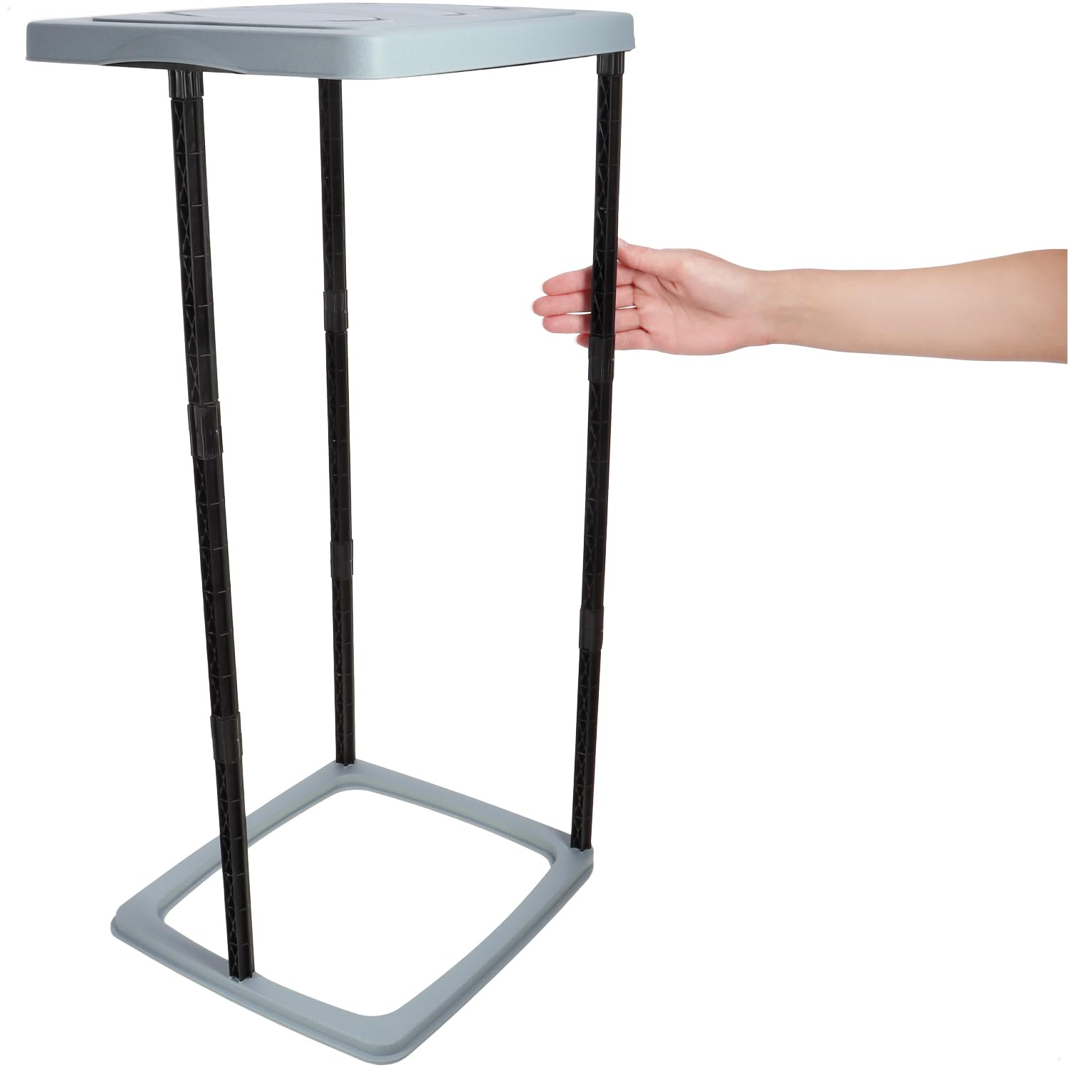 com-four® 2X Supporto per Sacco della Spazzatura con Coperchio – Smistatore 60 L per casa, Giardino, Officina e Campeggio – Portasacco Regolabile [Variante Casuale] (2X - Color Pastello)