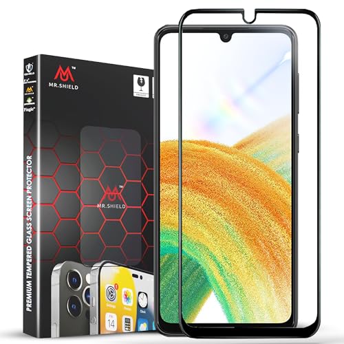 Image of Mr.Shield Top-Notch HD+ Tempered Glass Screen Protector Guard For Samsung Galaxy A33 5G / A22 / A31, 9H Hardness, Military Grade Protection, Easy Installation kit