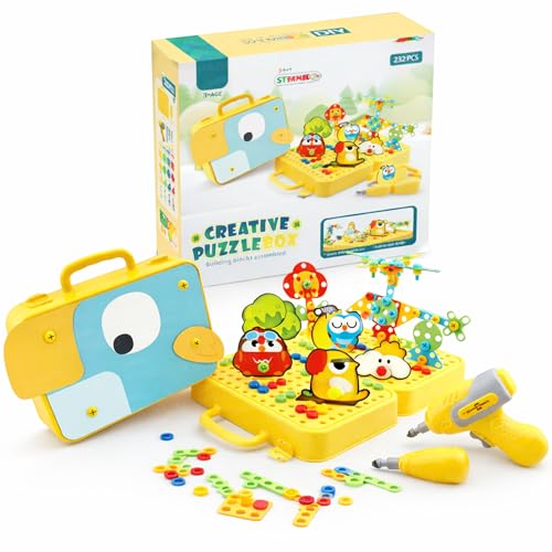 Image of The Little Ones Mechanical Toys - Construction Toys For Kids Aged 3+ Years Old,Stem Toys,Diy Kit,Best Birthday Gift For Boys & Girls,Educational Games [Junior Fix Construction Set- 40+Models- 232 PCS]