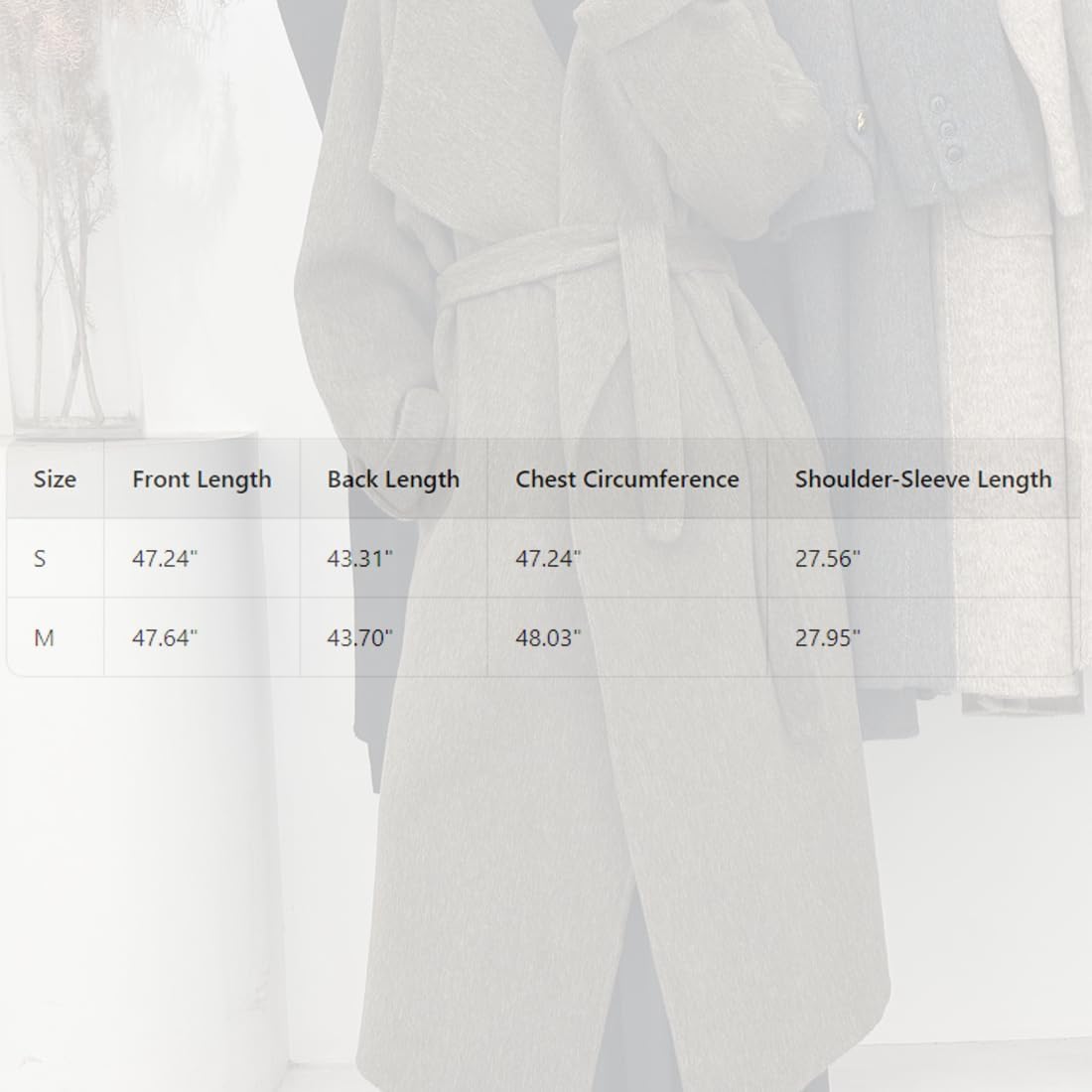 Women's Double-Faced Cashmere Coat with Large Lapel, Long, Loose-fitting, Solid Color, Pure Wool for Autumn and Winter - Image 4