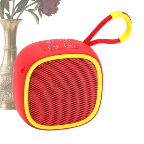 Jingmiger Altavoz portátil | Altavoz compacto impermeable con asa - Sonido estéreo con batería de larga duración para piscina, fiesta, camping, baño