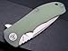 Eafengrow CH3504-G10 Flipper Folding Knife Camping Fruit Pocket Knives EDC Tools D2 Blade Ball Bearings Outdoor Tool (jade)