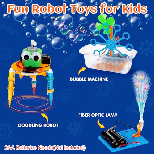 Image of STEM Robotics Kit Set Science Experiments Project Activities for Kids 6-8 8-12 Engineering Building Electronic Motor Robot Craft for 6 7 8 9 10 12 Year Old Boy Girl Toys Birthday